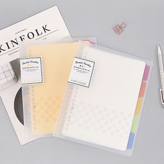 Kokuyo color claro cookie de hoja suelta shell desmontable cuaderno papelería carpeta b5A5 bobina bloc de notas