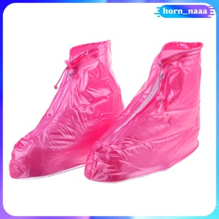 [horn_naaa] Funda De Zapatos Impermeables Para De Lluvia , Antideslizante , Con Cremallera , Protección Completa Botas De Aceite (2)