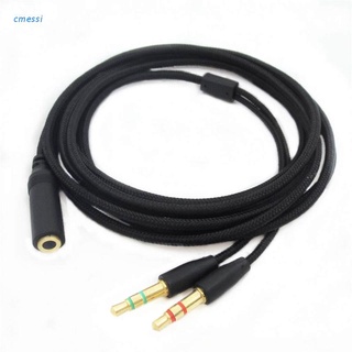 cmessi -razer -cable de audio para auriculares divisor de micrófono para -razer electra/kraken pro 7.1 v2/hammerhead