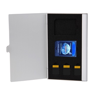 ❀Hdihs54❀High Quality Monolayer Aluminum 2 SD+ 3TF Micro SD Cards Pin StorageBox Case Holder❀