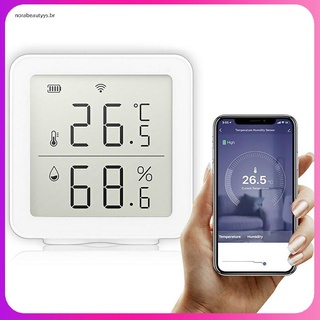 Medidor de control de temperatura y humedad para interiores higrómetro termómetro con pantalla LCD para el hogar inteligente (7)