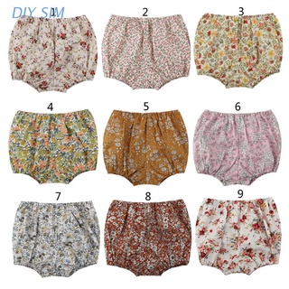 Diysim Fashion Baby Shorts Newborn Baby Bloomers Girls Pattern Shorts Toddler Trousers PP Pants