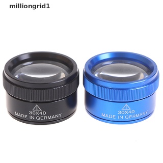 [milliongrid1] lupa de medición premium de 30 x 40 mm, lente de lazo, microscopio caliente