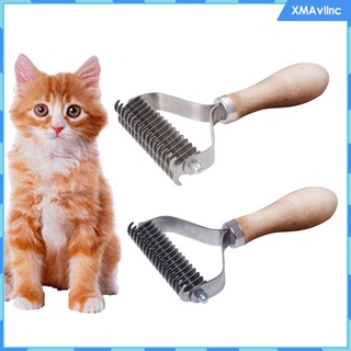 cepillo de aseo profesional para mascotas reduce el peine para aseo de mascotas rastrillo seguro para perros grandes, pelo corto, eliminación de gatos