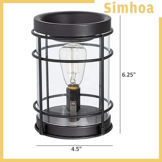 [SIMHOA] Calentador eléctrico de cera de Metal Edison bombilla para velas perfumadas regalos de cumpleaños