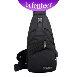Brfenteer Mochila/Bolsa de hombro Azul oscura con correa Para viaje/aire libre