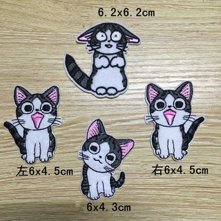4 pzs parches de tela para gatos/apellizcas/decoración DIY