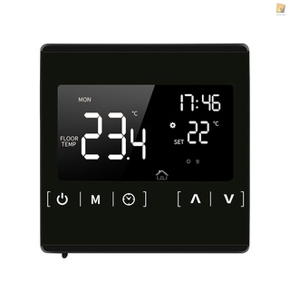 smart lcd termostato de pantalla táctil para el hogar programable eléctrico sistema de calefacción de suelo termorregulador ac 85-250v controlador de temperatura