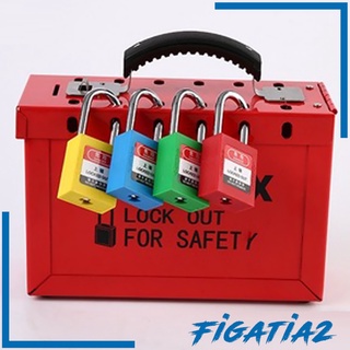 [FIGATIA2] Caja reforzada de bloqueo de bloqueo de caja LOTO dispositivos de almacenamiento, hasta 12 candados (1)