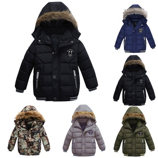 Navidad/moda abrigo niños chaqueta de invierno abrigo niño chaqueta caliente con capucha ropa de niños