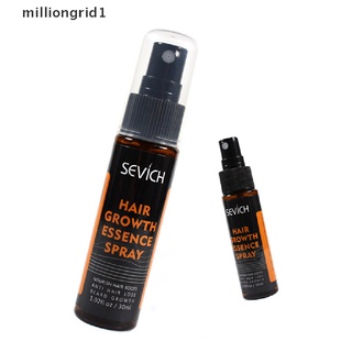[milliongrid1] sevich pelo barba crecimiento esencia spray 30ml anti pérdida de cabello nutrir rebrote caliente