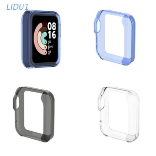 Lidu1 Ultra-delgado TPU reloj caso de la piel cubierta protectora para -Xiaomi Mi Watch Lite versión Global para Redmi Watch accesorios