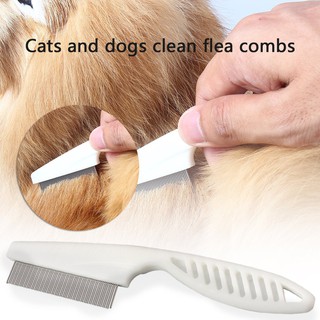 peine de pulgas de pelo para perros/perros/cepillo de aseo para perros/gatos/herramienta de limpieza