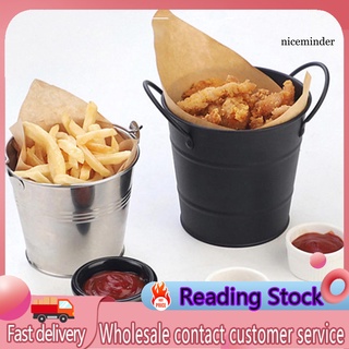NCJ_Mini French Fries Basket Food Bucket Snack Potato Chips Barrel Container Tableware