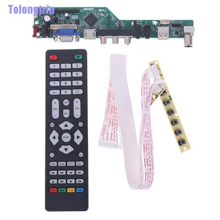 Tolongtrip> T.V53.03 Universal Lcd controlador de Tv controlador de la placa base de Tv analógica V53
