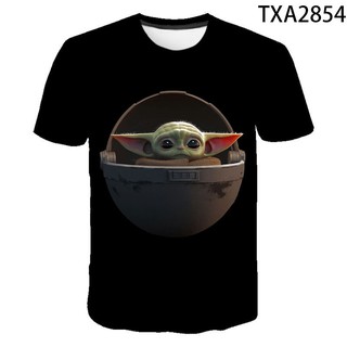 Primavera 2021 Lindo Yoda Impreso 3D T-Shirt Top Camiseta De Impresión De Los Hombres Sueltos De La Moda Más El Tamaño 100-6XL