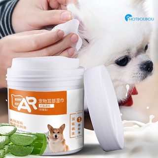 Hotdoudou 130 pzs Removedor De orejas De mascotas suaves no tejida efectivo Para perros/limpieza Para el hogar