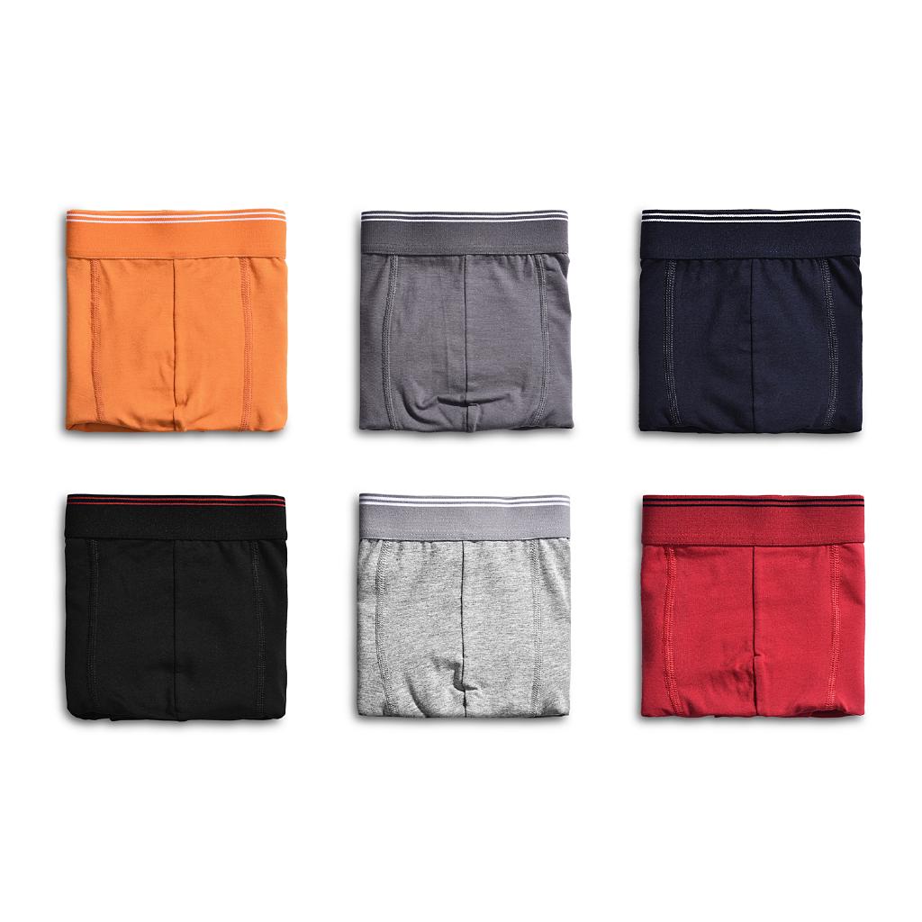 Ropa interior de algodón para hombre clásica boxeadores suaves pantalones cortos (5)