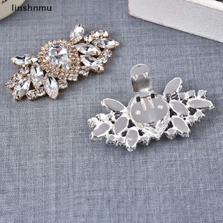 [linshnmu] 1Pc Rhinestones Crystal Women Shoes Clips DIY Shoe Charms Jewelry Shoes Decor [HOT]