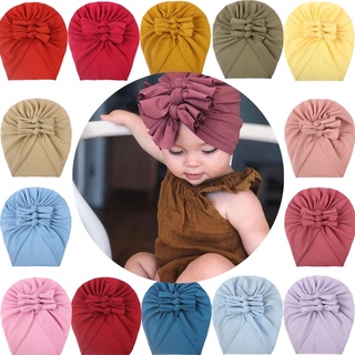 Bebé Cosas Accesorios Niña Sombrero Con Arco Nudo Gorro Sólido Bowknot Gorra Para Niñas Niño Sombreros (1)