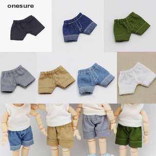 onesure 1/12 Doll Accessories Jeans Shorts Doll Trousers for OB11 Dolls Clothes .