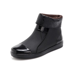 botas de lluvia de los hombres de moda tubo corto antideslizante resistente al desgaste zapatos de goma impermeables overshoes cocina impermeable zapatos de trabajo