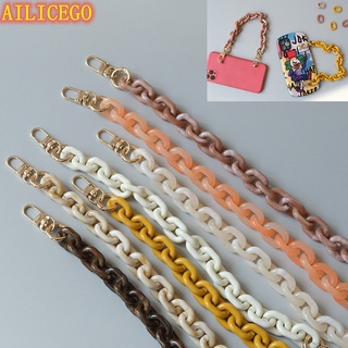 Ailicego Color caramelo elegante todo-partido multifuncional decorativo resina cadena bolsa cadena