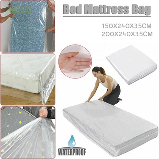 Yolo S/L funda de colchón transparente funda protectora de polvo suministros para cama mudanza casa Universal impermeable hogar Protector de colchón