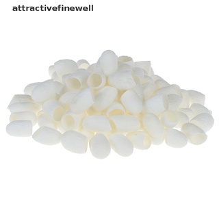 [attractivefinewell] 100 unids/set natural de seda cocoons silkworm bolas facial cuidado de la piel exfoliante blanqueamiento