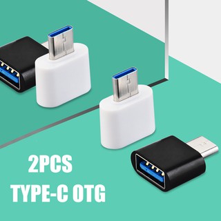 [Nuevo] 2 Unidades Convertidor De Alta Velocidad Macho A Hembra Tipo C USB OTG Para Ratón Flash Drive