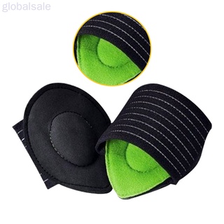 Global 1 par de almohadillas de compresión para reposapiés de apoyo de arco para pies planos verde (3)