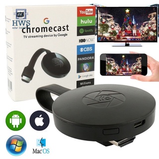 G2 Chromecast TV 4K dispositivo de transmisión por Google inalámbrico Miracast Google HDMI Dongle Display Adapte