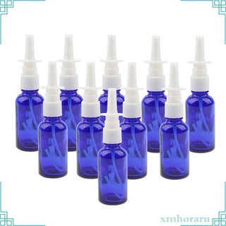 10 unids botellas de aerosol nasales rellenables vacas de vidrio frascos de niebla fina 30 ml (5)