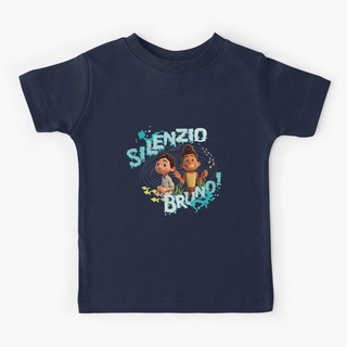 Silenzio niños niños camiseta de impresión de manga corta niñas camisetas de algodón niños camiseta O-cuello camiseta Tops ropa de niño