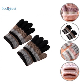 Bodh_ guantes elásticos para estudiantes/guantes cálidos de dedo completo cómodos para estudiantes