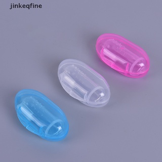 [jinkeqfine] Cepillo de dientes de silicona suave para dedo/cepillo de dientes para mascotas/perros/gatos/cepillo de dientes con caja caliente