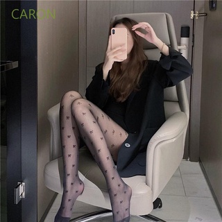 CARON Long Stocking Bow Stockings White Transparent Tights Women Lolita Sexy Fashion Black Girls Thin Pantyhose/Multicolor