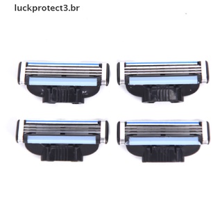 Luckprotect3.Br 4 pzs cuchillas De afeitar/cuchilla De afeitar Manual con tres capas