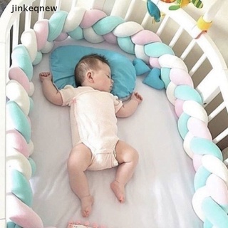 jncl - almohada de nudo de rayas para bebé, protección para dormir, cuna, parachoques jnn