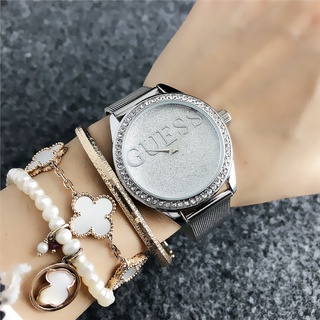 Gues nuevo reloj de moda para mujer/pulsera simple de malla/reloj de diamantes para mujer (6)