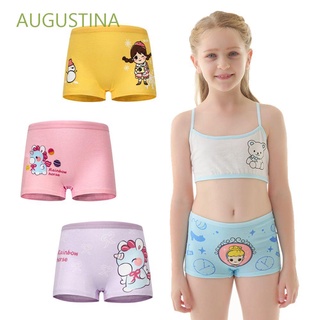 Augustina Lovely niños bragas suave calzoncillos Boxer ropa interior bebé cómodo niñas niños 4 Pcs/lote algodón transpirable (1)