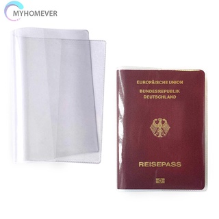 Myhomever - funda protectora transparente para pasaporte (PVC) (6)