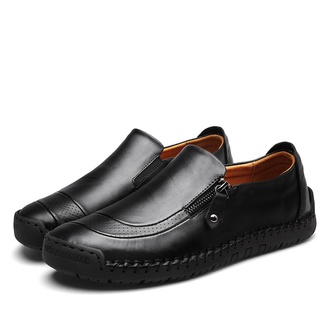 gran tamaño 38~48 mocasines masculinos casual cuero genuino zapatos doug barco cuero zapatos de conducción deslizamiento en los hombres mocasines (2)