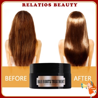 <sale> 50ml tratamiento de raíz de cabello multifuncional nutritivo crema para el cabello sin vapor suavizante acondicionador crema para mujer