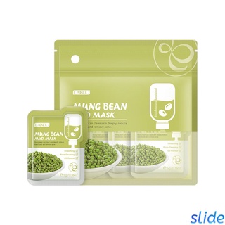 12pcs Face Cleansing Mung Bean Mud Peeling Acne Blackhead Treatment Mask Remover Contractive Pore Whitening Hydrating Skin Care slide (1)