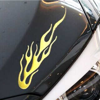 Calcomanía Popular para coche 3D 1x/calcomanía personalizada para motocicleta/fuego de llama