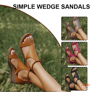 New Fashion Versatile Slope Heel Women's Shoes Open Toe Casual Platform Sandals For Women