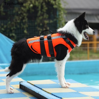 [tophumor] chaleco salvavidas para perro mascota, ropa de seguridad, chaleco salvavidas, ropa de baño para perro.