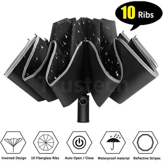 paraguas inverso automático paraguas invertido impermeable a prueba de viento paraguas grande paraguas compacto