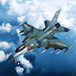 aleación su-35 fighter f16 aviones de ataque tire hacia atrás juguete acústico modelo avión bombardero